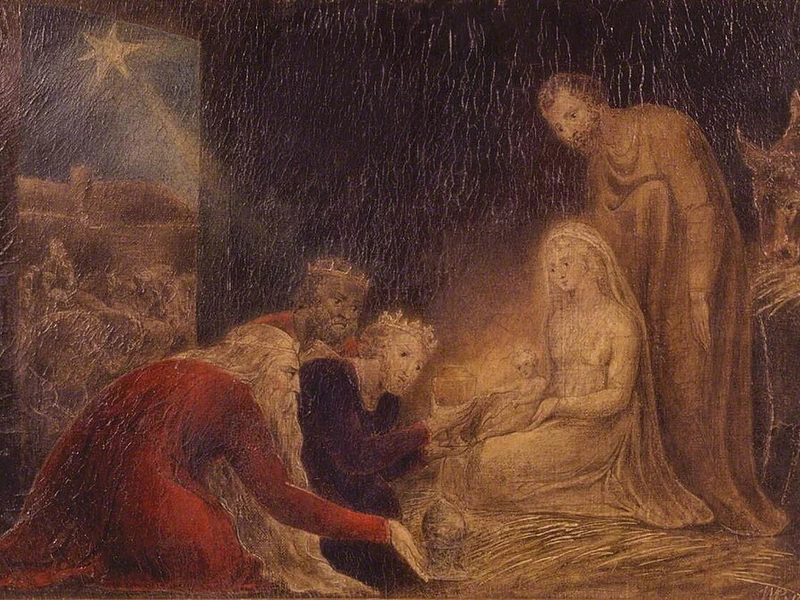 1757-William Blake - L'Adorazione dei Magi - Galleria d'arte del Museo di Brighton